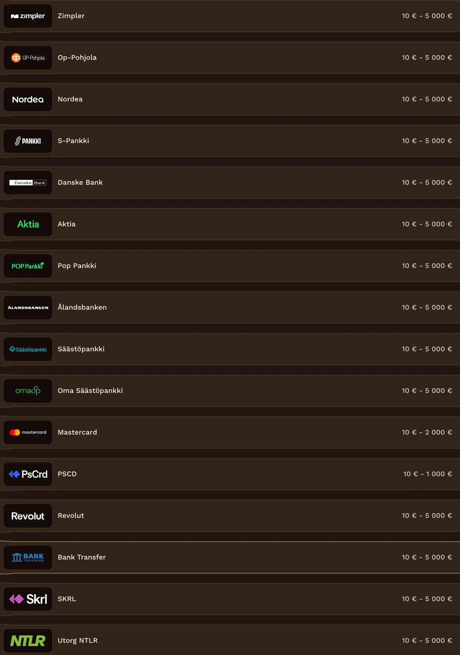 Nopeat rahansiirrot Zimplerillä ja kymmenillä kryptovaluutoilla heti fat pirate casino login -kirjautumisen jälkeen.